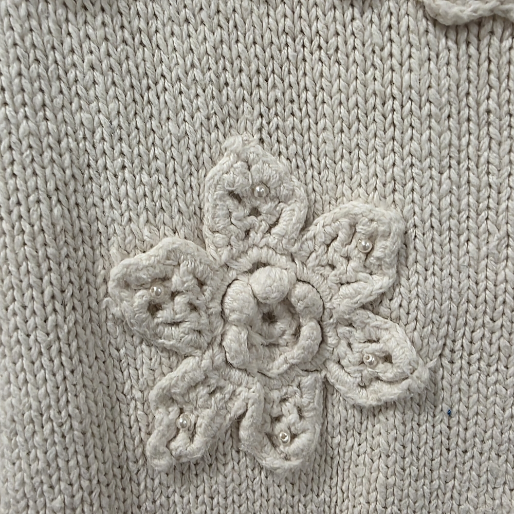 Ivory Patchwork Sweater - Picture 4 of 9